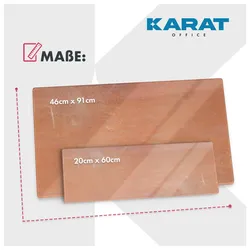 Karat office Design-Glas-Memoboard   Brush   Rot