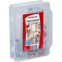 fischer Umzugsbox DuoPower 6 und 8 mm 64-teilig