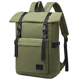 XINYASEE Herren Damen Rucksack,groß Laptop Rucksack 15,6 Zoll, Wasserdichter Rollrucksack Rucksäcke Schulrucksack für Uni Arbeit Reisen, Schule,tägliche Rucksack für Shopping Travel (grün)