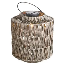 Pauleen Solarleuchte Rattan 0,1 W 7 lm Grau