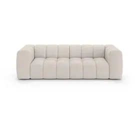 homsy by ana johnson Big-Sofa HOMSY BY ANA JOHNSON "»L« BOUBELLE Design-Sofa mit Steppung, Bubble-Optik, Breite 246 cm", beige, B:246cm H:75cm T:100cm, 100% Polyester, Sofas, Big-Sofa, 4-Sitzer mit Wellenunterfederung, L Sitztiefe 63 cm
