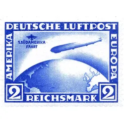 Briefmarken-Set "Erste Südamerikafahrt" postfrisch