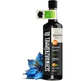 TIMBER TASTE® Schwarzkümmelöl Bio Kaltgepresst - ägyptisches Nigella Sativa Öl ungefiltert | Thymochinon-reich, naturbelassen & 100% vegan | Premium Black Seed Oil Pur | Schwarzkümmelöl 500ml