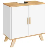 EUGAD Waschbeckenunterschrank Badschrank mit 2 Türen 60 x 30 x 60 cm