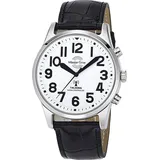 Master Time MTGA-10690-60L Herrenuhr Sprechende Funk Quarz 43mm - Schwarz/Weiß