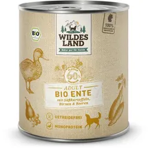 Wildes Land Sparpaket 12 x 800g Bio Ente mit Süßkartoffel