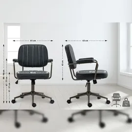 CLP Natrona Kunstleder Antik Schwarz