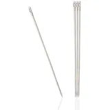 Prym 131287 Ledernadeln ST 7 0,70 x 36 mm silberfarbig, silber