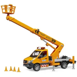 Bruder 02679 Matchbox Sprinter Arbeitsbühne mit Light + Sound Modul