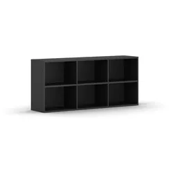 Bücherregal INTEGRO mit Regalen, hoch, Graphit