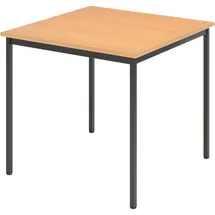 bümö Tisch 80 x 80 x 72 cm Buche/Schwarz