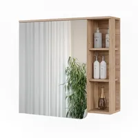 Vicco Spiegelschrank Karen, Sonoma/Anthrazit, 80 x 75 cm