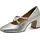 TAMARIS Damen Pumps mit Blockabsatz, metallic, 38 EU