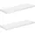 vidaXL Wandregal 80 x 23,5 x 3,8 cm Hochglanz-Weiß