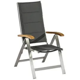 Merxx Ferrara Sessel 62 x 101,5 x 116,5 cm grau klappbar