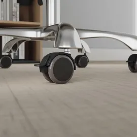 MS Beschläge Möbelrolle Transportrolle Stift 11mm Gummirolle Bürostuhl Mit Bremse 5er Pack