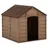 vidaXL Hundehütte 71 x 71,5 x 68 cm Kunststoff Braun
