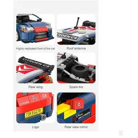 CaDA Bricks C51078 - Citroën C4 WRC Rally Auto 2008 1:20