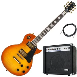 Rocktile Pro L-200OHB E-Gitarre Orange Honey Burst AK20G Set