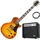 Rocktile Pro L-200OHB E-Gitarre Orange Honey Burst AK20G Set
