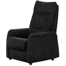 Hukla Fernsehsessel Manuel Mikrofaser 78 x 108 x 90 cm Schwarz elektrisch