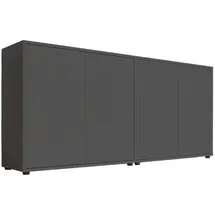 MID.YOU Sideboard Mailand Set 2 Anthrazit