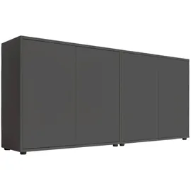 MID.YOU Sideboard Mailand Set 2 Anthrazit
