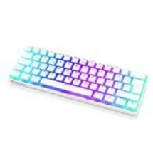 endorfy Thock Compact Wireless Pudding, Onyx White, PBT, LEDs RGB, hot-swap, Kailh Box Black, USB/Bluetooth, DE (EY5D004)