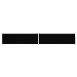 vidaXL Seitenmarkise Ausziehbar Schwarz 160 x 1000 cm
