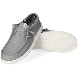 HEYDUDE Wally Canvas Herren Light Grey 41
