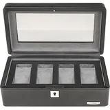 Windrose Uhrenbox Tempora Aufbewahrung Ø max.40 mm Schwarz