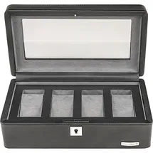 Windrose Uhrenbox Tempora Aufbewahrung Ø max.40 mm Schwarz