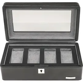 Windrose Uhrenbox Tempora Aufbewahrung Ø max.40 mm Schwarz