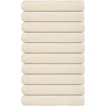 vidaXL Saunatücher 10 Stk. Creme 80x200 cm 360 g/m2 100% Baumwolle