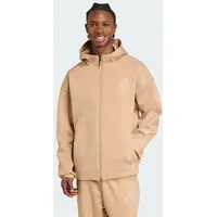 Adidas Z.n.e Reißverschlusspullover - Warm Sandstone / Clay Brown