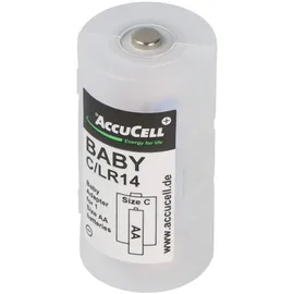 AccuCell Universal Baby C Adapter für je 1x Mignon/AA auf Größe Baby, C, LR14, FR14