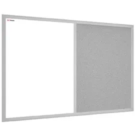 ALLboards Kombitafel 90 x 60 cm Grau/Weiß