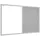 ALLboards Kombitafel 90 x 60 cm Grau/Weiß