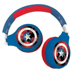 LEXIBOOK Avengers 2-in-1 Bluetooth®- und Kabelanschluss, faltbare Kopfhörer mit sicherer Lautstärke