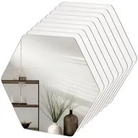 Belle Vous 9er Pack Sechseckiges Spiegel Klein Set -