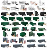 Woltu Schutzhülle Gartenstuhl 68 x 96 x 110/150 cm Transparent