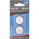 Ansmann HyCell Knopfzelle CR 2450 3V 2 Stück - Lithium-Knopfzelle CR2450