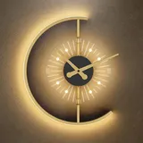 Led-wanduhr, 3-stufig Dimmbare Digitale Wanduhr, Große Ziffern, Wecker Für Schlafzimmer, Büro, Wecker, Hängende Wanduhr (farbe: Dreifarbig Dimmbar)