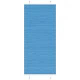 vidaXL Plissee Blau 85x200 cm Stoffbreite 84,4 cm Polyester