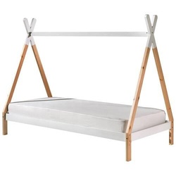 Hausbett 'Tipi', weiß/kieferfarben