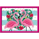 Ravensburger 28782 - Malen nach Zahlen Liebenswerte Flamingos