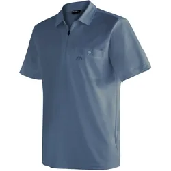Funktionsshirt MAIER SPORTS "Arwin 2.0", Herren, Gr. XL, blau (jeansblau), 100% Polyester, Rundhals, Kurzarm, Shirts, Eignet sich ideal für Wanderungen und Freizeitaktivitäten