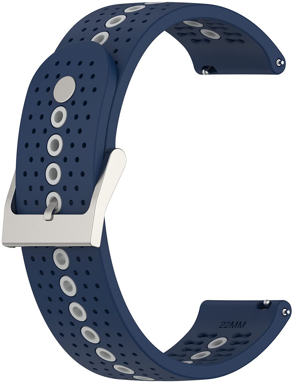 Chofit Armbänder kompatibel mit Suunto 5 Peak Armband, Ersatz-Silikon-Sportarmband, 22 mm Band mit bunten Löchern, Zubehör für Suunto 5 Peak Smart Watch (blau)