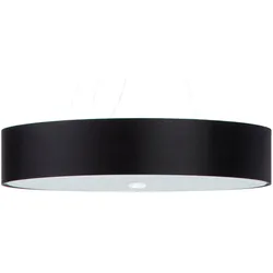 SOLLUX LIGHTING Kronleuchter "SKALA", schwarz, H: 105cm, Lampen, Slush -Einstellung, Pendelleuchte