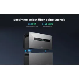 Anker Balkonkraftwerk monokristallin 3500 W inkl. Kabel + Wechselrichter